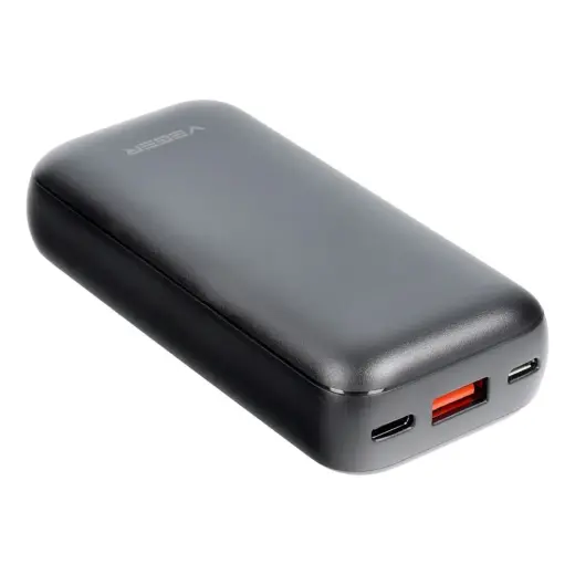 Veger S10 (W1135) väline akupank (powerbank) | 10 000 mAh | 20W | PD, QC | USB-A, USB-C, Micro USB | black