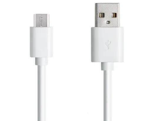 GoodBuy andmeedastus- ja laadimiskaabel | USB-A kuni Micro USB | 1m | valge