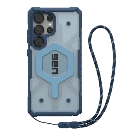 UAG Pathfinder Clear Magnet Bundle Case with Magnetic Module and Wrist Strap for Samsung Galaxy S25 Ultra 5G - Navy Blue