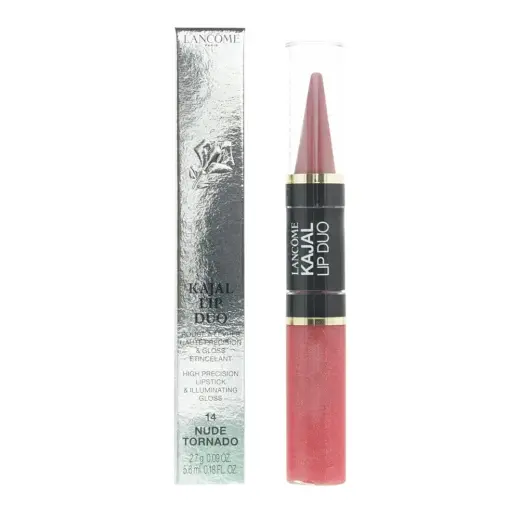 Lancome, Lip Kajal Duo, Duo, Liquid Lipstick, 14, Nude Tornado, 2.7 g