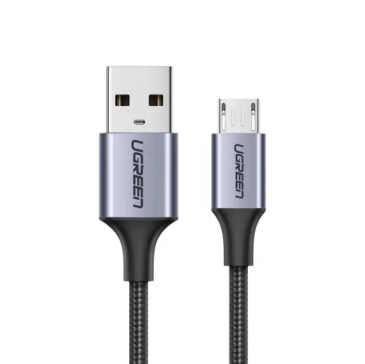 UGREEN US290 datu pārraides un uzlādes vads | USB-A uz Micro USB | 12W | 1m | melns
