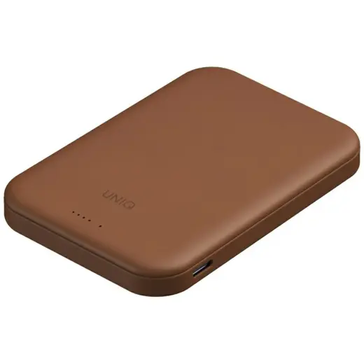 Uniq Lyden Lexa Magnetic väline akupank (powerbank) | 5 000 mAh | PD | USB-C, MagSafe | pruun