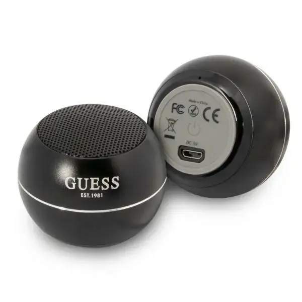 Guess głośnik Bluetooth GUWSALGEK Speaker mini czarny|black