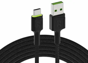 Green Cell GC Ray data transfer and charging cable | USB-A to USB-C | 1.2m