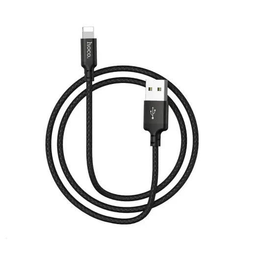 Hoco X14 data transfer and charging cable | USB-A to Lightning | 1m | black