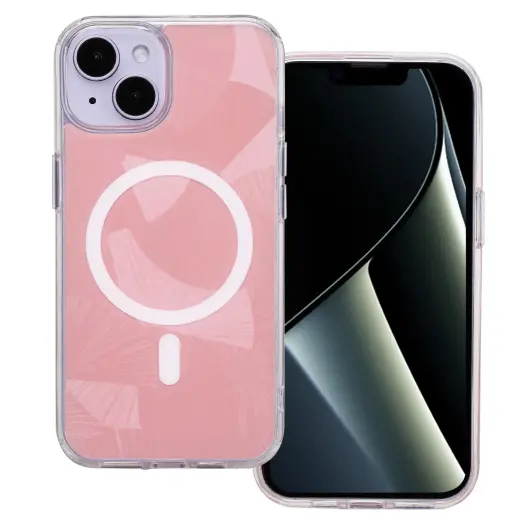 Flash Mag phone case with MagSafe support for iPhone 14 pink