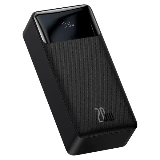 Baseus Bipow power bank 30000mAh 2x USB | USB Type C | micro USB 20W Quick Charge AFC FCP black (PPDML-N01)