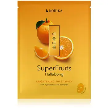 KORIKA Superfruits Hallabong Brightening Sheet Mask