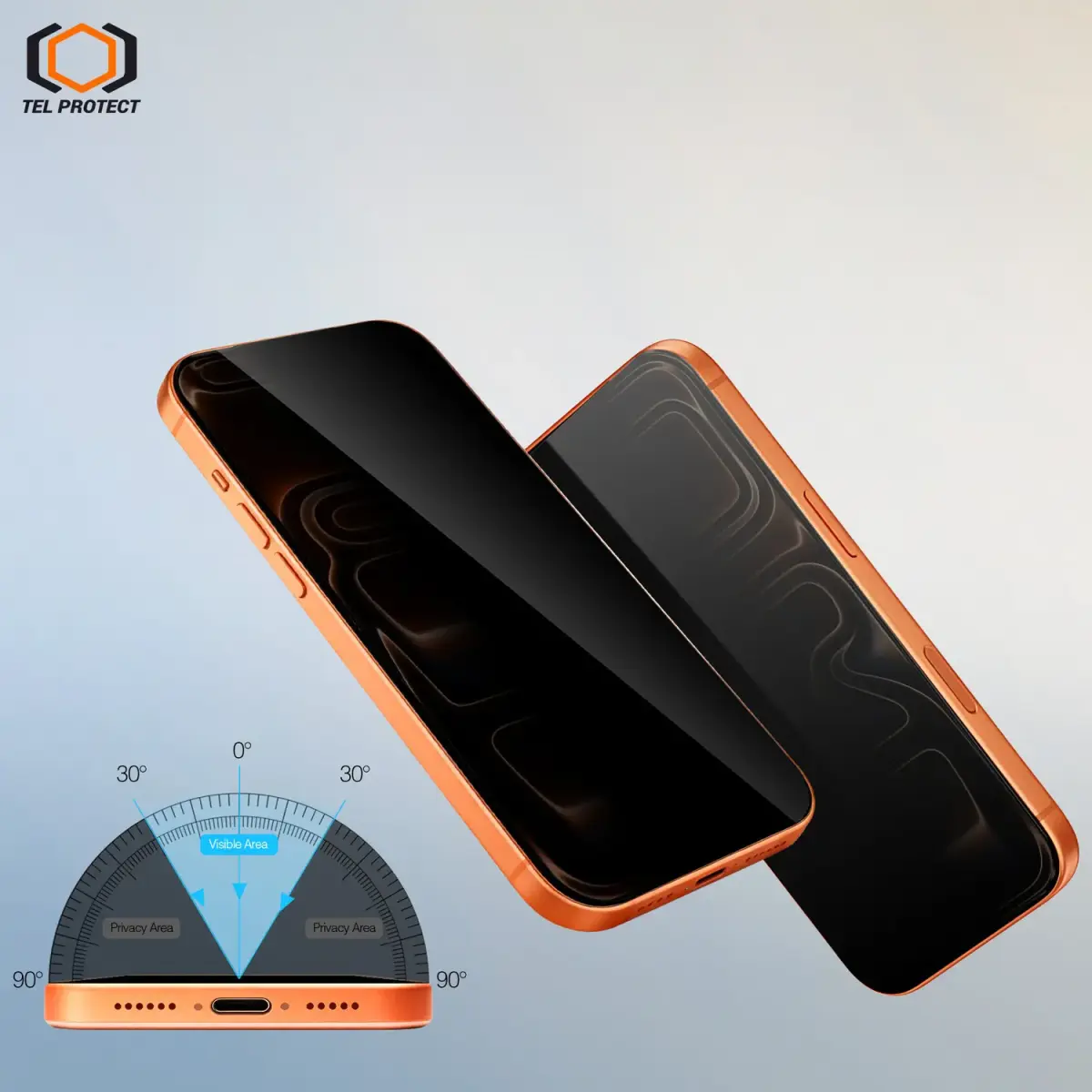 Tel Protect Dust-Free Easy Fit Privacy Full Glue 6D Tempered Glass for Samsung Galaxy S26 Ultra black (with fingerprint unlock) - 2 pieces
