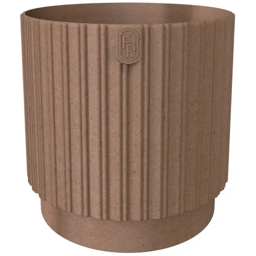 Puķu pods Mika Cyli 22cm, Eco Wood brūns