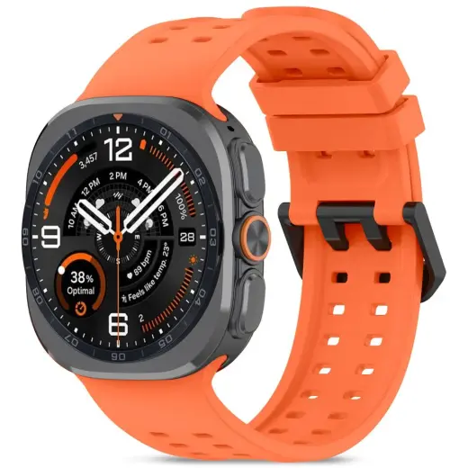 Tech-Protect Silicone Air išmaniojo laikrodžio dėklas Samsung Galaxy Watch Ultra 1/2 (47 mm) | oranžinis