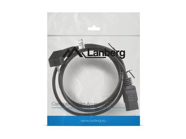 Cable power CEE 7|7 - IEC 320 C19 16A VDE 1.8M black