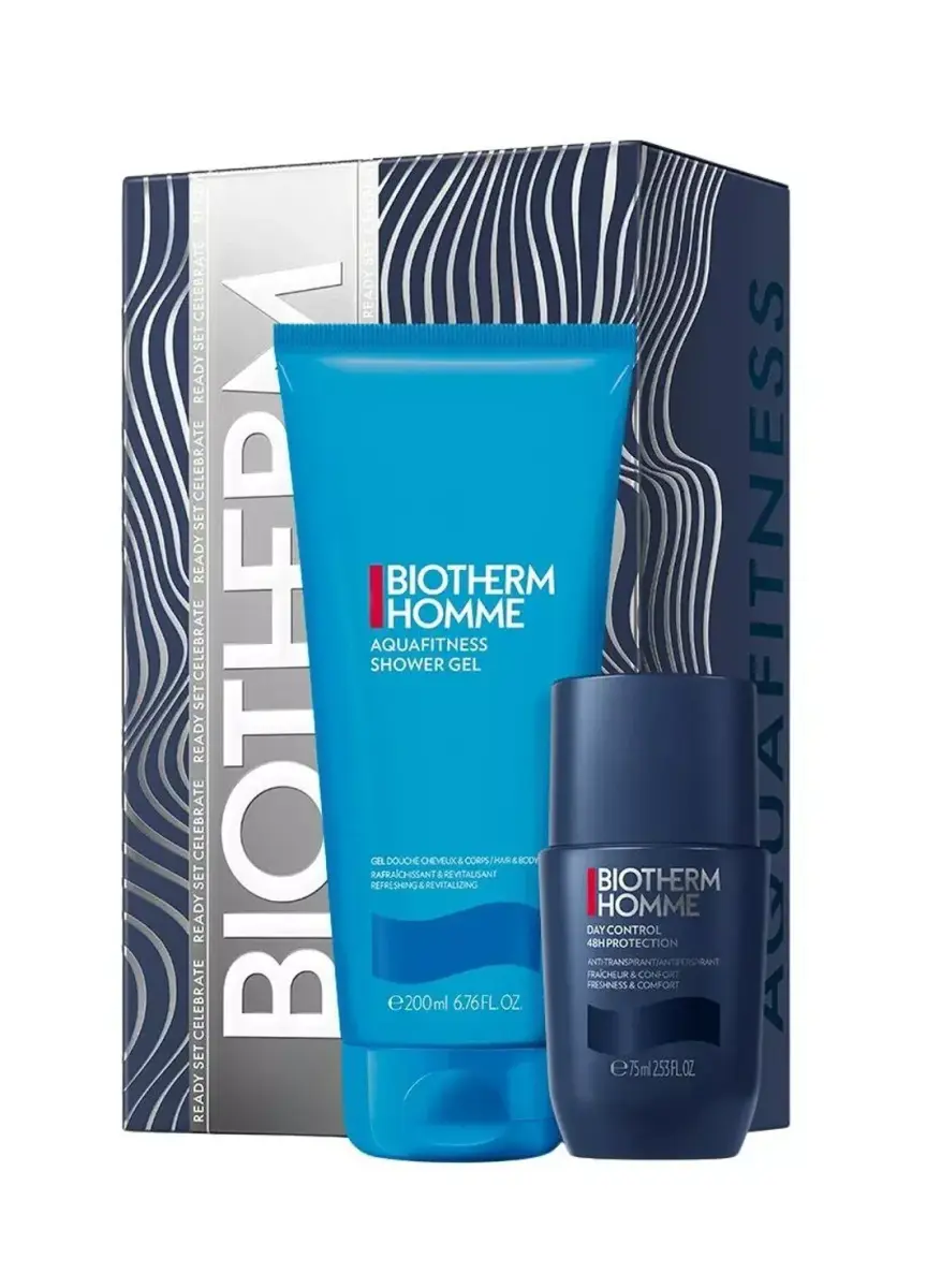 Set Biotherm Homme Aquafitness Shower Gel 200ml + Deo Roll-On 75ml