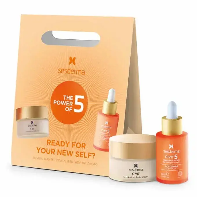 Set Sesderma: Vitamin C, Antioxidant, Cream, For Face, 50 ml + Vitamin C, Antioxidant, Serum, For Face, 30 ml