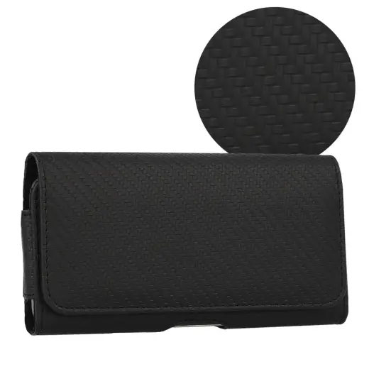 HIT Belt Holster (SIZE XXL) for Samsung S25 Ultra/A16 5G/Xiaomi Redmi A5/14C design 3 black (172x83 mm)