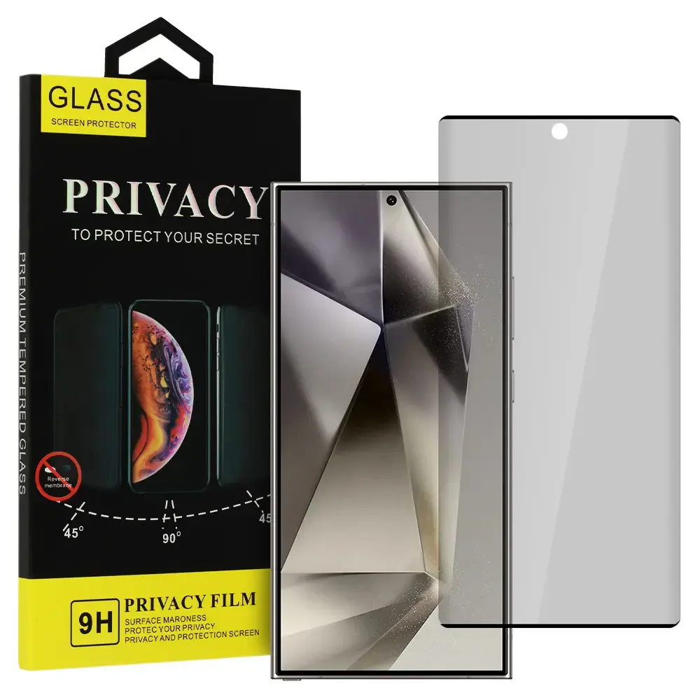 Privacy Glass aizsargstikls telefona ekrānam Galaxy S24 Ultra (privātuma efekts)