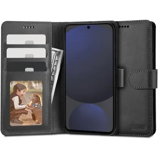 БУМАЖНИК С ТЕХНОЛОГИЕЙ ЗАЩИТЫ GALAXY S24 FE ЧЕРНЫЙ