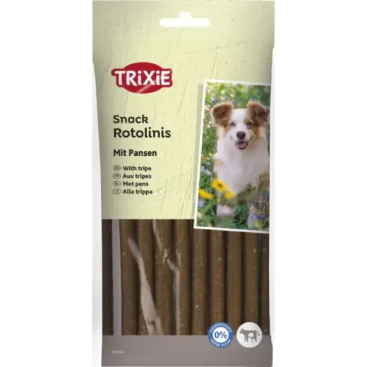 Gardums suņiem  - Trixie Rotolinis with tripe, 12 cm, 12gab/120g