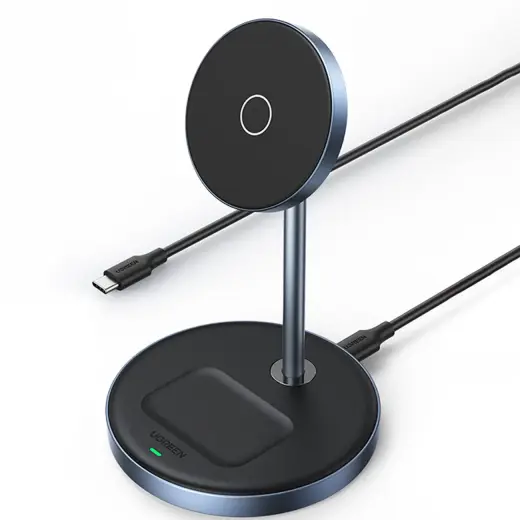 Ugreen CD317 MagSafe | Qi 2in1 charging station - black