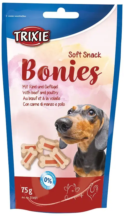 Лакомства для собак - Trixie Soft Snack Bonies, 75 г.