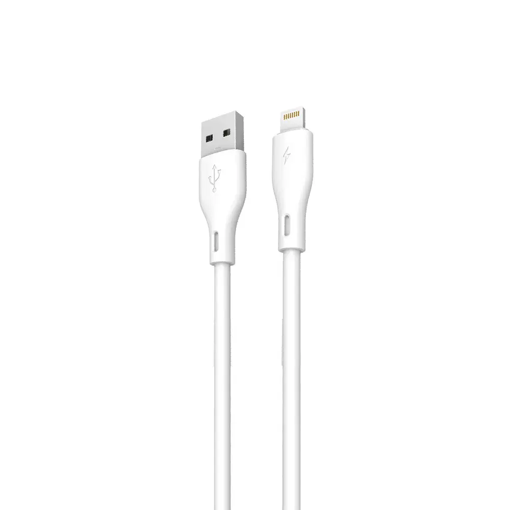 Dudao L2L duomenų perdavimo ir įkrovimo laidas | USB-A į Lightning | 15W | 2m | baltas