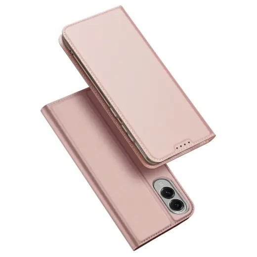 Dux Ducis Skin Pro knyginio tipo telefono dėklas Samsung Galaxy S25 Edge (S937) rožinis
