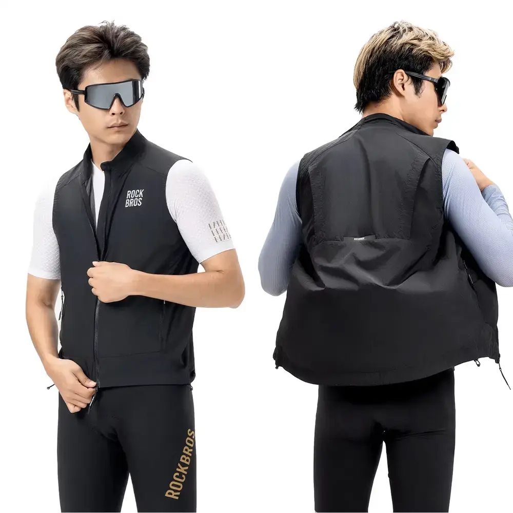 Rockbros YDMJ003 Spring/Autumn Windproof Vest Size XL - Black