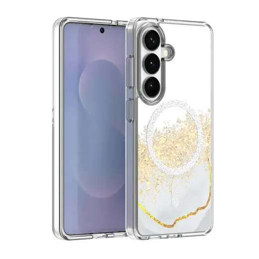 Epoxy Mag maciņš ar MagSafe atbalstu telefonam Samsung Galaxy S26 (S942) balts