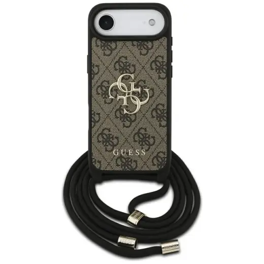 Etui Guess 4G Big Logo Cord Stap          Crossbody do iPhone Air brązowy