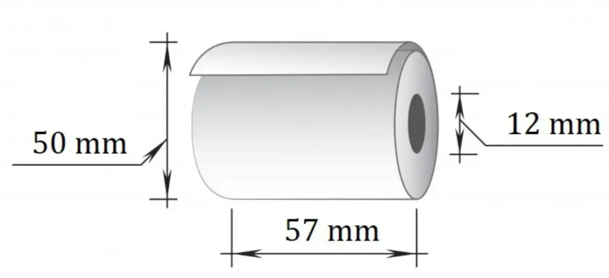 Kases lente TECHNOINFORM 57mm garums 30 m diametrs 50 mm TERMO, 10 gab/iepakojumā (100-05147)