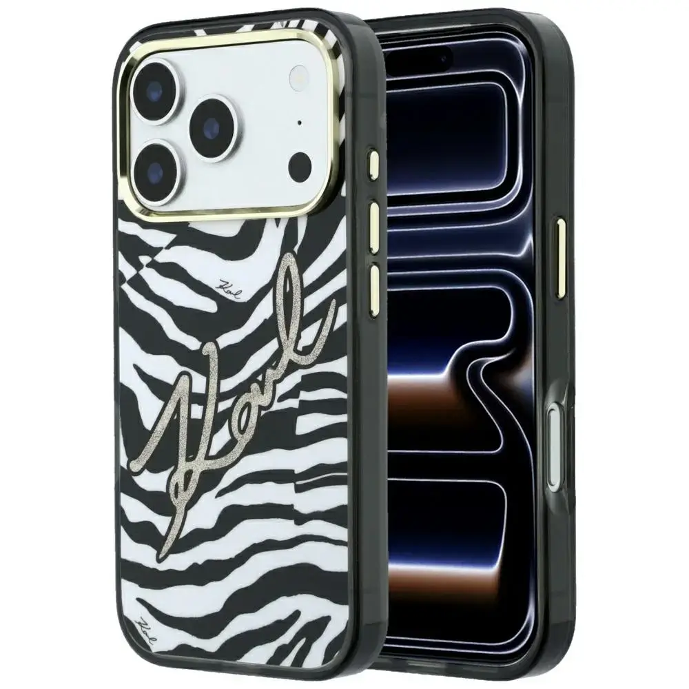 Karl Lagerfeld IML Signature Zebra Glitter