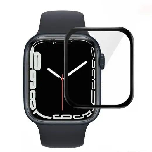 Tempered Glass Acrylic Full Glue for Apple Watch 7/8/9 41mm