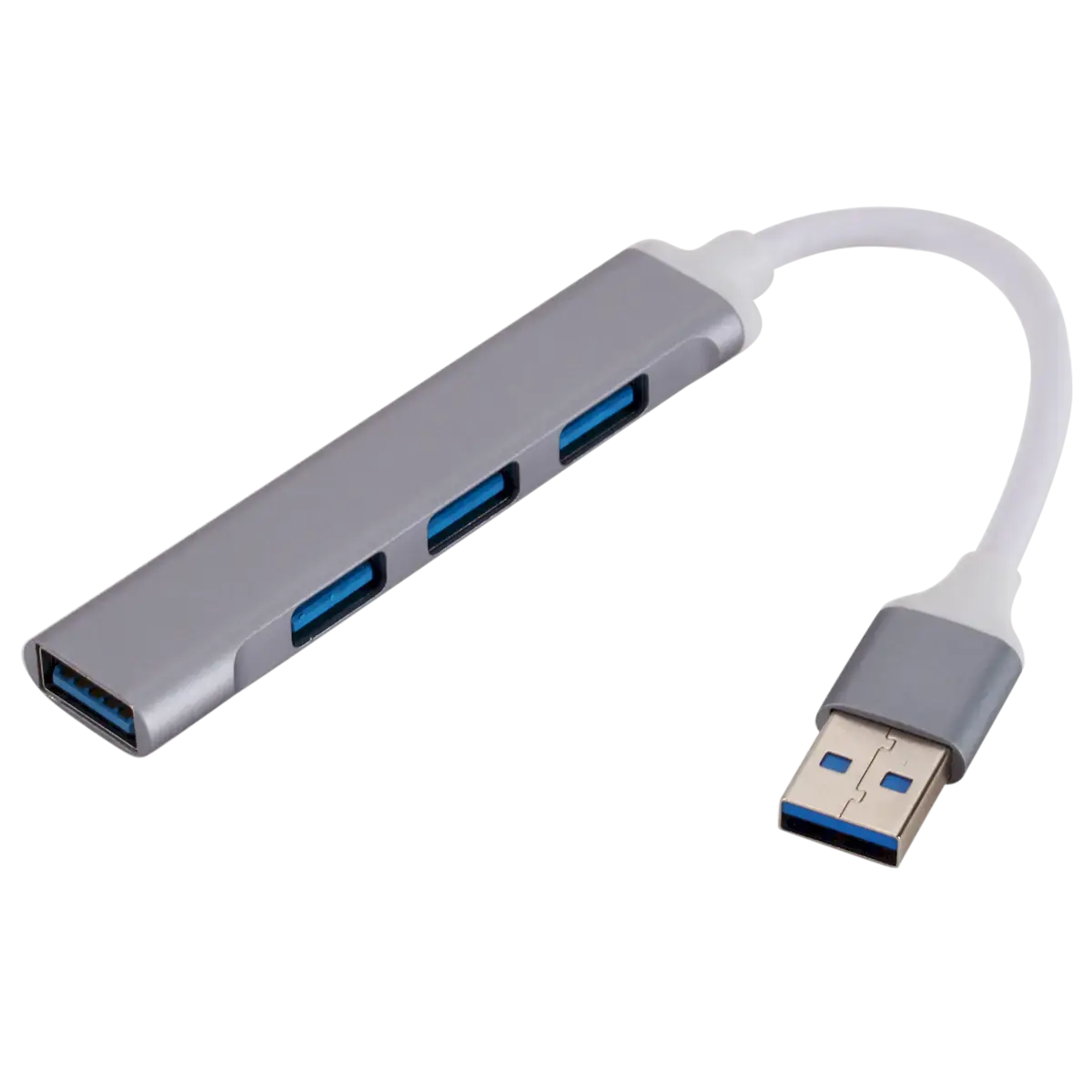 Goodbuy mini adapteris (sadalītājs) no USB 3.0 līdz 4 x USB 3.0 sudraba