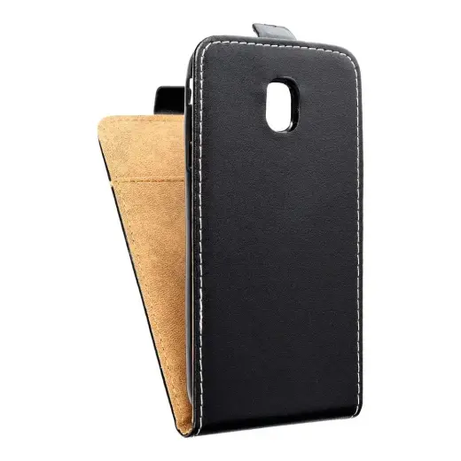 SLIM FLEXI FRESH knyginio tipo telefono dėklas Samsung Galaxy J3 (2017) (J330) juodas