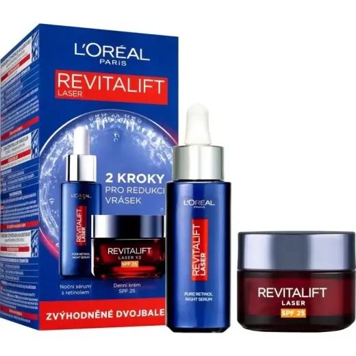 L'oréal Revitalift Night Serum Set Laser Pure Retinol - 50ml