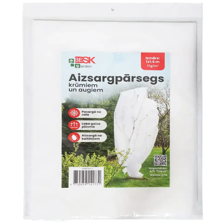 Protective cover for shrubs/plants against cold 1.0x1.6m, 17g/m2