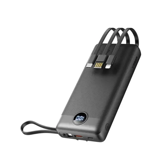 Veger C20 (W2047 / W2059) väline akupank (powerbank) | 20 000 mAh | Micro USB, USB-C, Lightning, USB-A | black