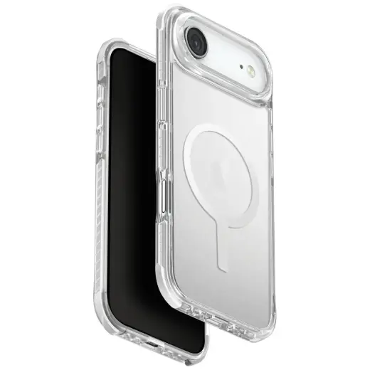UNIQ Combat telefona dėklas su stovu ir MagSafe funkcija, skirtas iPhone 17 Air, baltas
