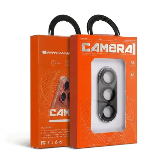 AR+AF Full Metal kameras aizsargstikls telefonam Samsung Galaxy S26 (S942) melns