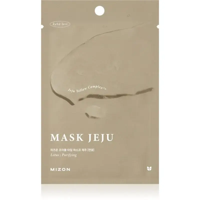 Mizon Joyful Time Jeju Lotus Moisturizing Fabric Face Mask for Una Clean and Healthy Skin 23 G