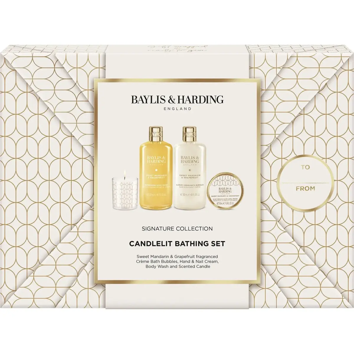 Baylis & Harding, Set Regalo Bellezza, Geschenkset Mandarin & Grapefruit Set 4-tlg (Set per La Cura Del Corpo)