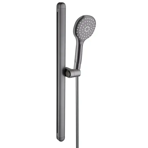 Shower set with rail AB 3 modes, grey