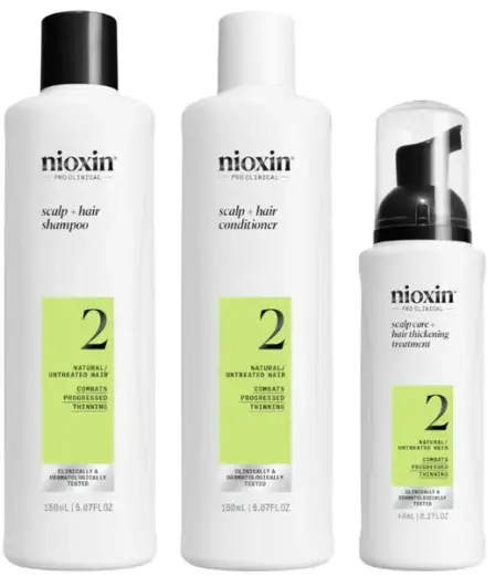 Nioxin System 2 - Kit - Natural Hair Treatment with Advanced Weakening 3 U