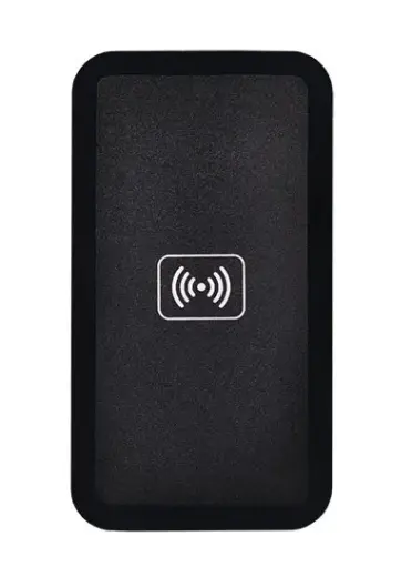 Wireless Induction Charger QI Universal - SLIM Type 02 BLACK (min. 2A)
