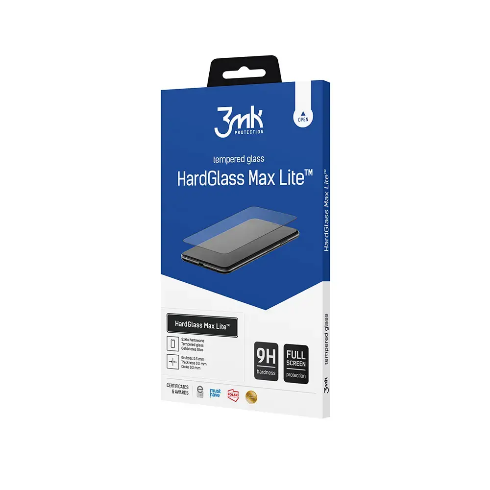 Apple iPhone 7|8|SE 2020 Black - 3mk HardGlass Max Lite™ screen protector