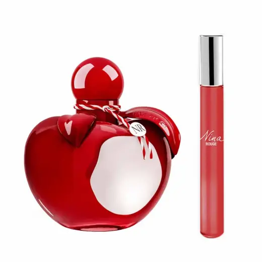 Set Nina Ricci: Nina Rouge, Eau De Toilette, For Women, 50 ml + Nina Rouge, Eau De Toilette, For Women, 10 ml
