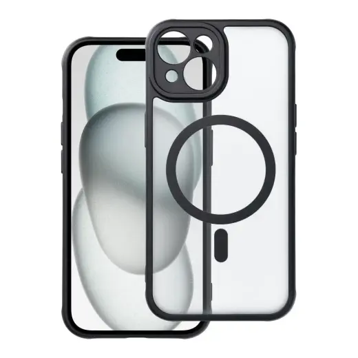 FULL MATTE MAG COVER phone case with MagSafe support for iPhone 15 black