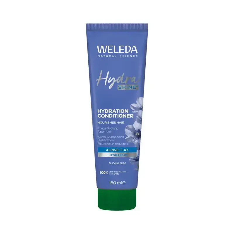 Weleda Hydra Shine Pflegespülung Alpen-Lein 150 Ml Haarspülung