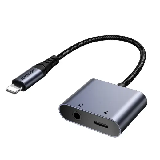 Joyroom SY-L01 Lightning to Lightning | 3.5 mm mini jack DAC adapter 2in1 - black