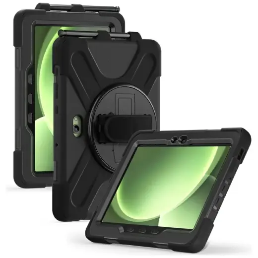 Pancerne etui z uchwytem 4smarts Rugged   Case Grip do Samsung Galaxy Tab Active Pro / Active4 Pro / Active5 Pro czarny